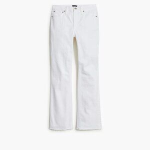 JCrew Factory Flare crop white jean in signature stretch Item BO933